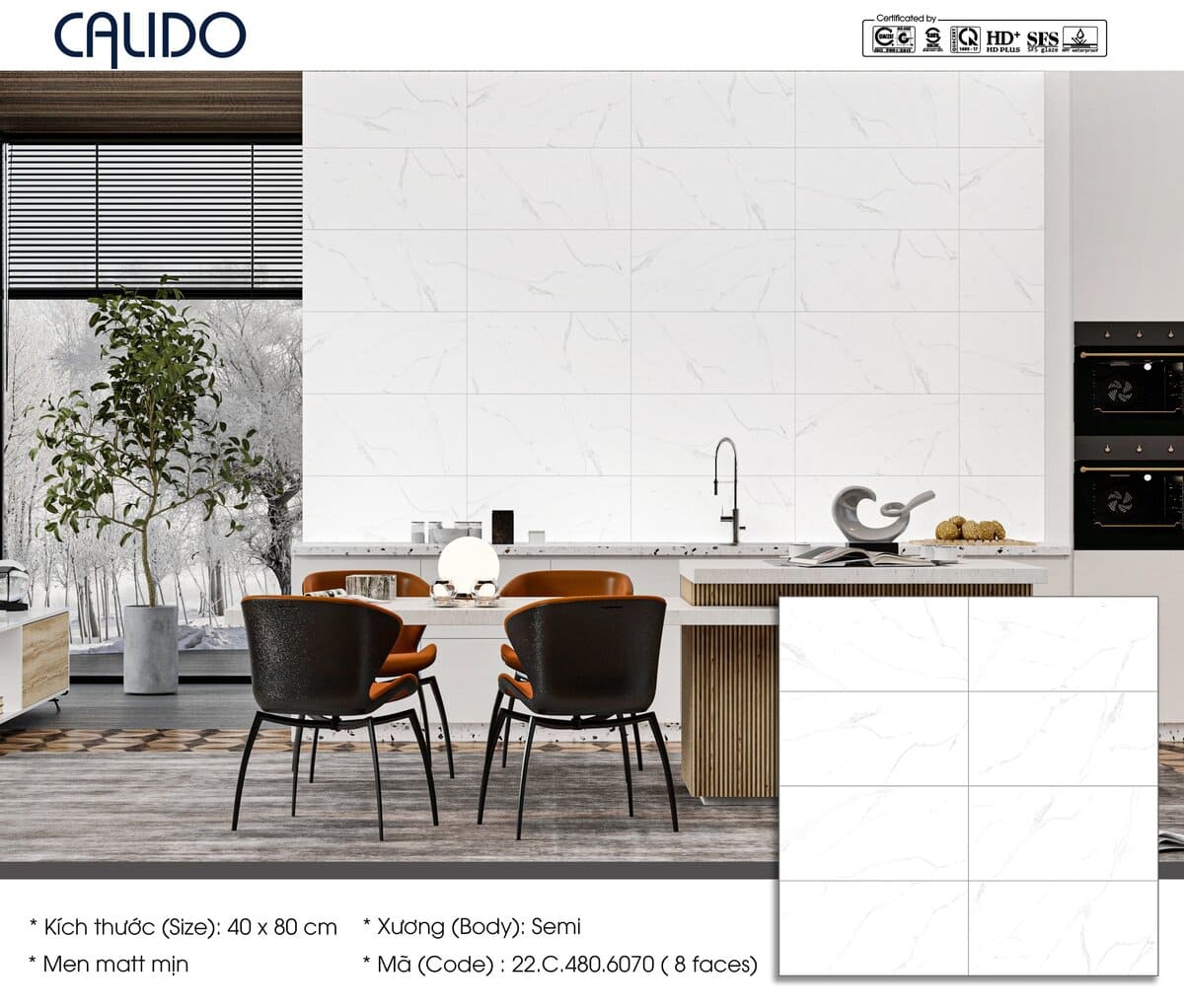 Gạch Calido 40x80cm 6075