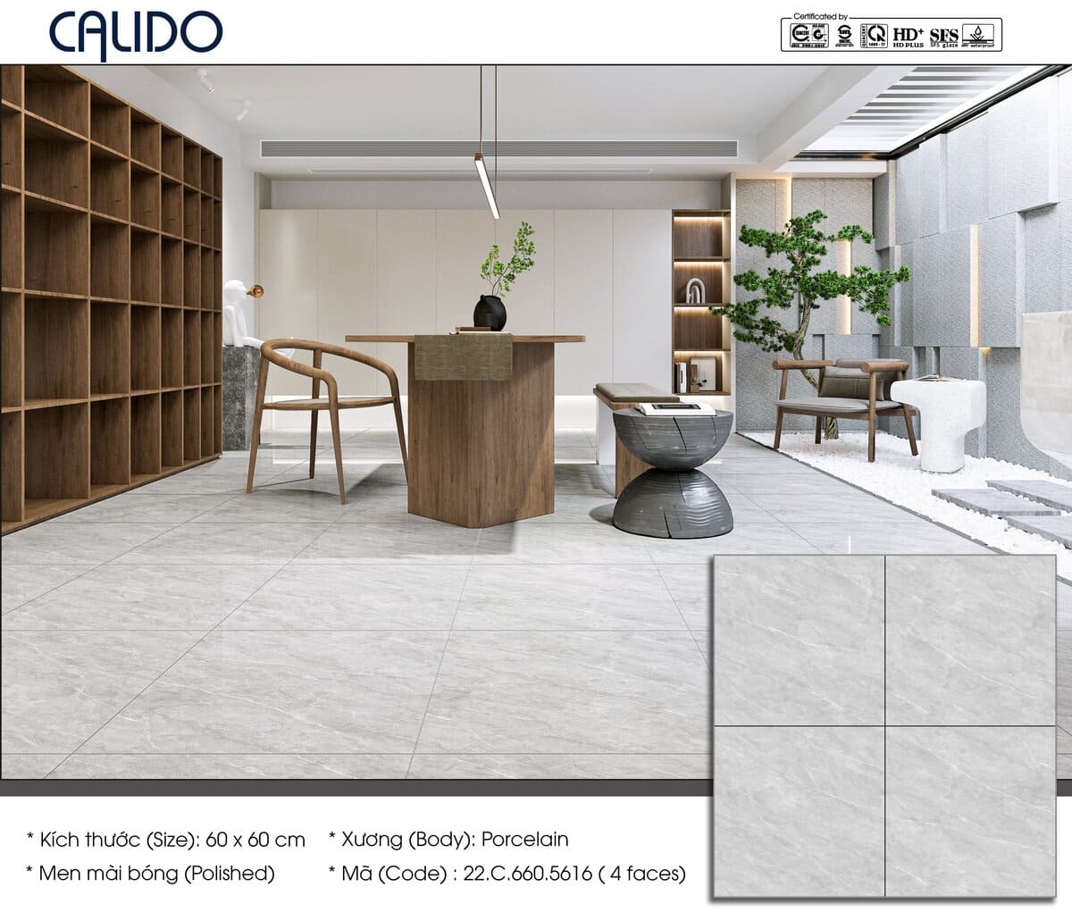 Gạch Calido 60x60cm 5616