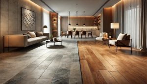 Chọn gạch lát nền vân đá hay vân gỗ